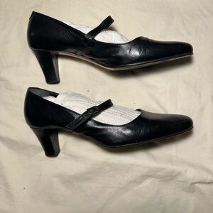 Varda Mary Jane’s,  heels, black, Size 39